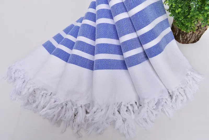 Pool Towels, Monogrammed Beach Towel, Gift For Him, Wedding Gift Ideas, 70x40 Cotton Herringbone Towel, Turkish bath towel for spa, Absorbent towel - 4