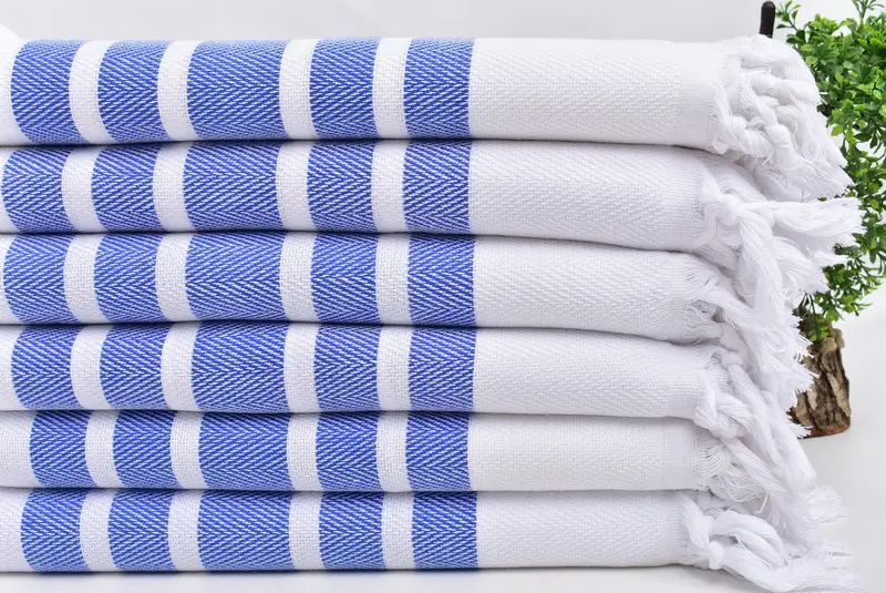 Pool Towels, Monogrammed Beach Towel, Gift For Him, Wedding Gift Ideas, 70x40 Cotton Herringbone Towel, Turkish bath towel for spa, Absorbent towel - 3