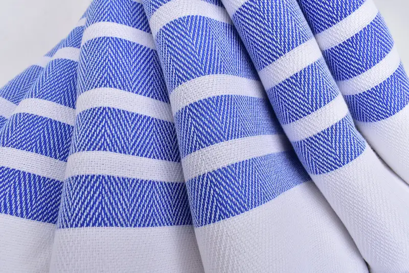 Pool Towels, Monogrammed Beach Towel, Gift For Him, Wedding Gift Ideas, 70x40 Cotton Herringbone Towel, Turkish bath towel for spa, Absorbent towel - 5