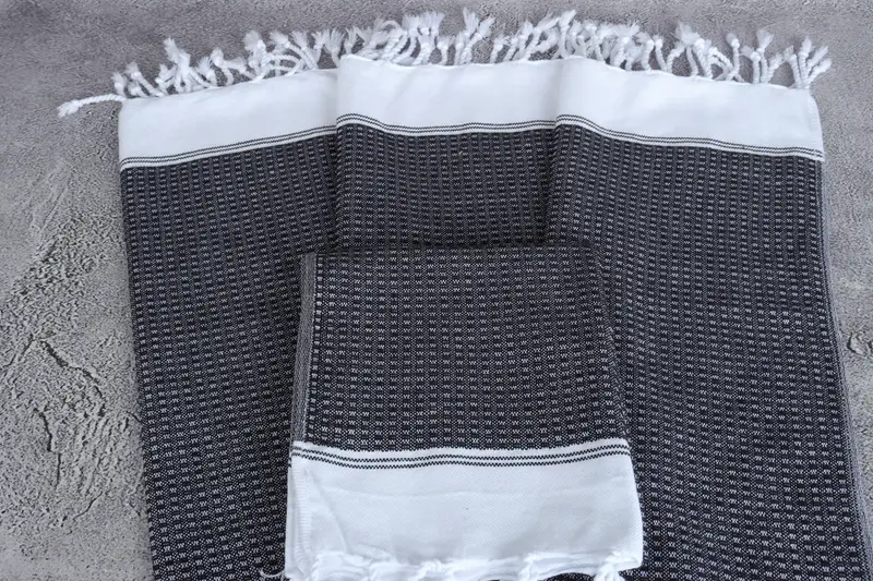 32x16 Cotton Striped Towel, Bridesmaid Gifts, Monogram Kitchen Towel, Kitchen Towel, Summer Gift, Personalized Bridesmaid Gift, Bridesmaid Towel - 4