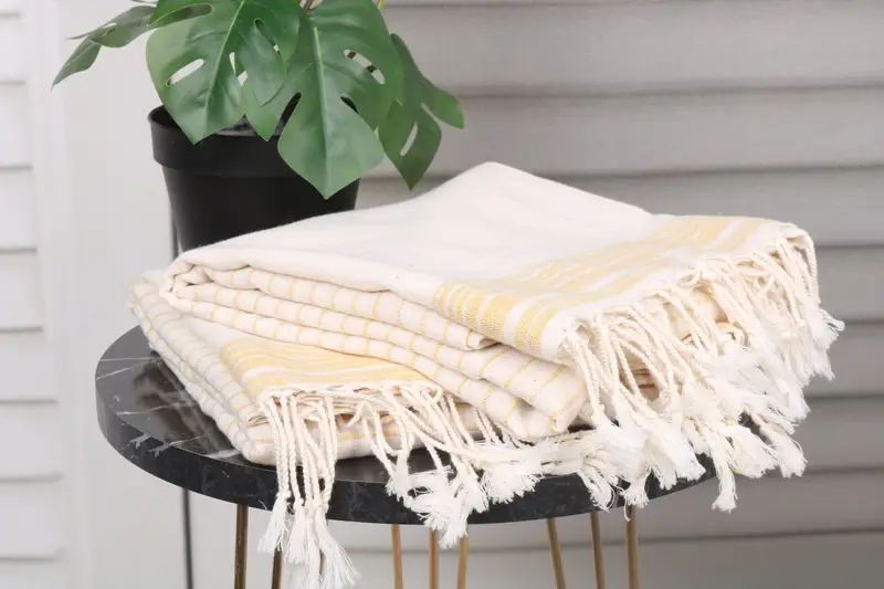 Engagement Gift, Handmade Gift, Absorbent Turkish towel, Travel Towel, 68x36 Cotton Striped Towel, Handmade Turkish Towel, Monogrammed Beach Towel - 3