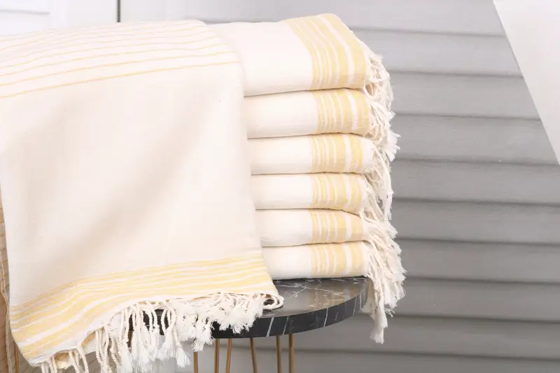 Engagement Gift, Handmade Gift, Absorbent Turkish towel, Travel Towel, 68x36 Cotton Striped Towel, Handmade Turkish Towel, Monogrammed Beach Towel - 1