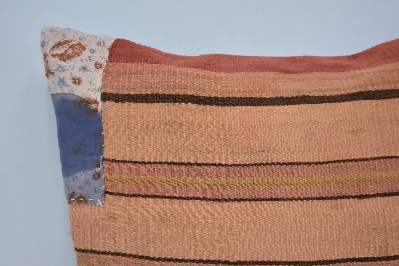 Decorative Bolster Pillow Cover, Pillow for Couch, Pillow, Kilim Pillow, Kilim Pillow Cover, 18x18 Beige Pillow, Ethnic Throw Cushion Case - 2