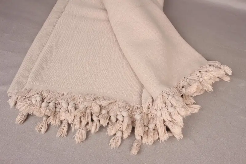 Turkish Blanket Throw, 88x70 Cotton Stonewashed Chevron Towel, Bachelorette Gifts, Personalized Gifts, Couch Blanket, Bridal Shower Gift - 7