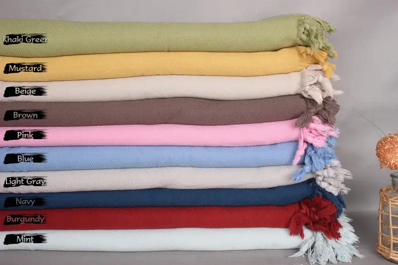 Turkish Blanket Throw, 88x70 Cotton Stonewashed Chevron Towel, Bachelorette Gifts, Personalized Gifts, Couch Blanket, Bridal Shower Gift - 1