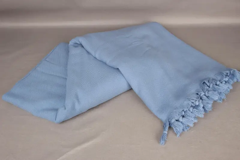 Turkish Blanket Throw, 88x70 Cotton Stonewashed Chevron Towel, Bachelorette Gifts, Personalized Gifts, Couch Blanket, Bridal Shower Gift - 5