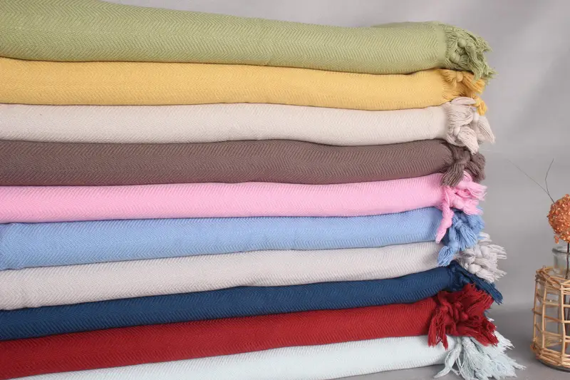 Turkish Blanket Throw, 88x70 Cotton Stonewashed Chevron Towel, Bachelorette Gifts, Personalized Gifts, Couch Blanket, Bridal Shower Gift - 2