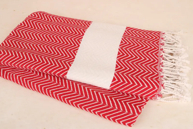 Turkish bath towel, 70x40 Cotton Zig zag Towel, Custom Bath Towel, Wedding Anniversary Gift, Gifts For Him, Boyfriend Christmas Gift, Bachelor Gifts - 8