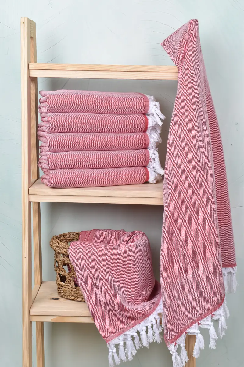 Turkish Towel USA, 68x36 Cotton Herringbone Towel, Baby Boy Gift, Soft towel, Customized Turkish Towel, Personalized Towel, Embroidered Beach Towel - 3