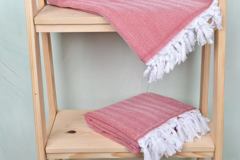 Turkish Towel USA, 68x36 Cotton Herringbone Towel, Baby Boy Gift, Soft towel, Customized Turkish Towel, Personalized Towel, Embroidered Beach Towel - 5