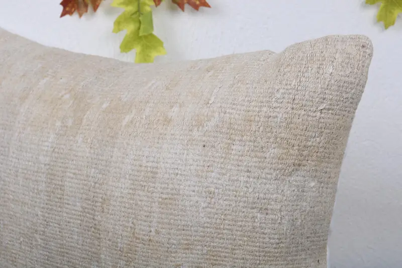 Boho Pillow, 16x24 Beige Pillow Case, Living Room Throw Cushion, Pillow Case, Outdoor Bolster Pillow Case, Home Decor Pillow, Gift Pillow - 5