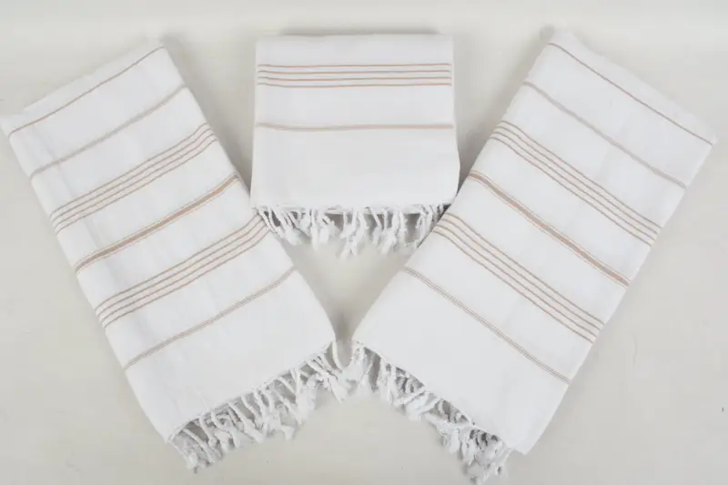 Handmade Gift, Quick-dry peshtemal, Personalized Gift, Bulk Order Towel, 70x40 Cotton Striped Towel, Turkish beach towel, Custom Wedding Towel - 8