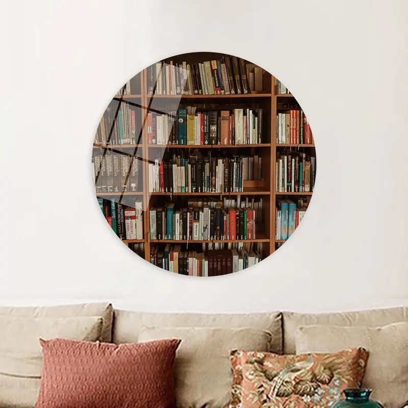 Elegant Canvas Print: Library Photo, Perfect Gift for Book Lovers