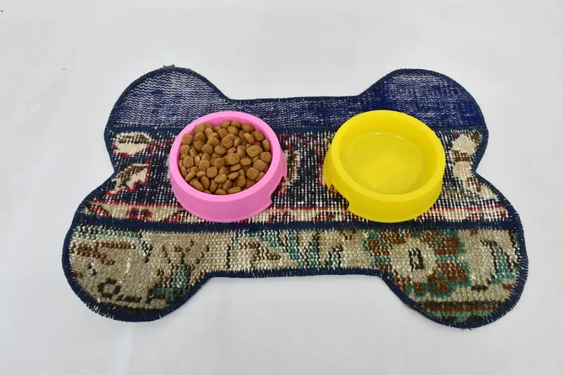 Rahat Mavi ve Yeşil Evcil Hayvan Matı, Orta Köpük Dolgulu Pamuklu Ped