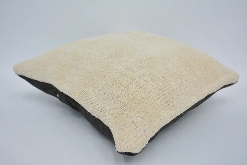 12x12 Beige Cushion Case, Handmade Kilim Cushion, Bench Pillow Case, Pillow Sham, Ethnical Kilim Rug Pillow, Boho Pillow Sham Cover - 6