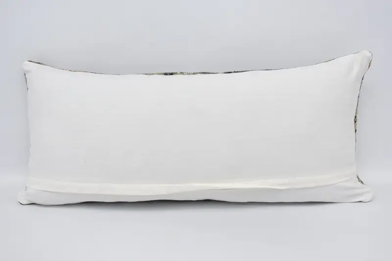 Outdoor Pillow Sham, Kilim Pillow Cover, Office Chair Pillow Sham, 16x36 Beige Cushion, Pillow for Sofa, Pillow Sham, Kilim Pillow - 6