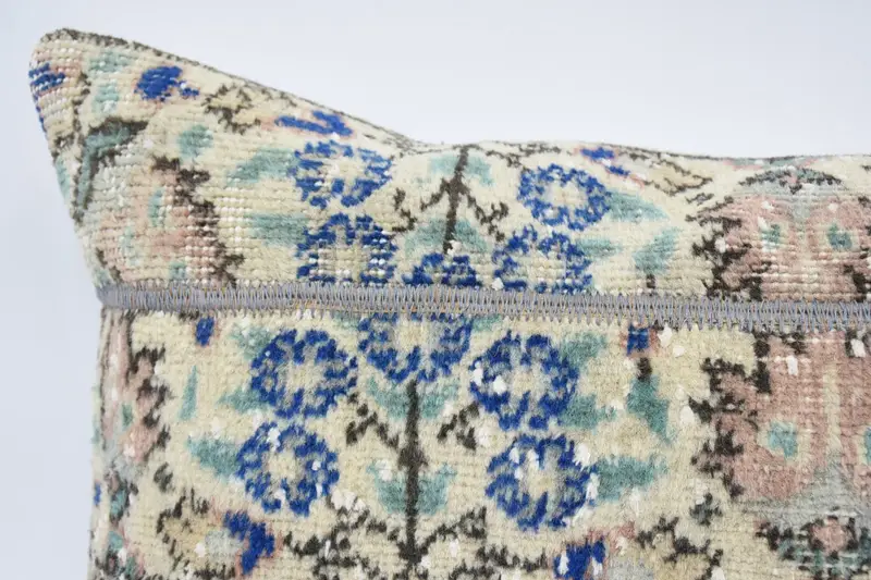 Outdoor Pillow Sham, Kilim Pillow Cover, Office Chair Pillow Sham, 16x36 Beige Cushion, Pillow for Sofa, Pillow Sham, Kilim Pillow - 2