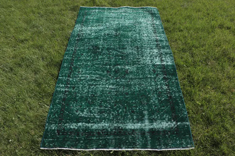 Alfombra Patchwork Verde 1,1x1,8m Decoración Elegante