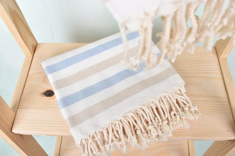 Personalized Bridesmaid Gift, Quick-Dry Beach Towel, Organic Beach Towel, Bachelor Gifts, Yoga Towel, 70x40 Cotton Striped Towel, Wedding Gift Ideas - 5