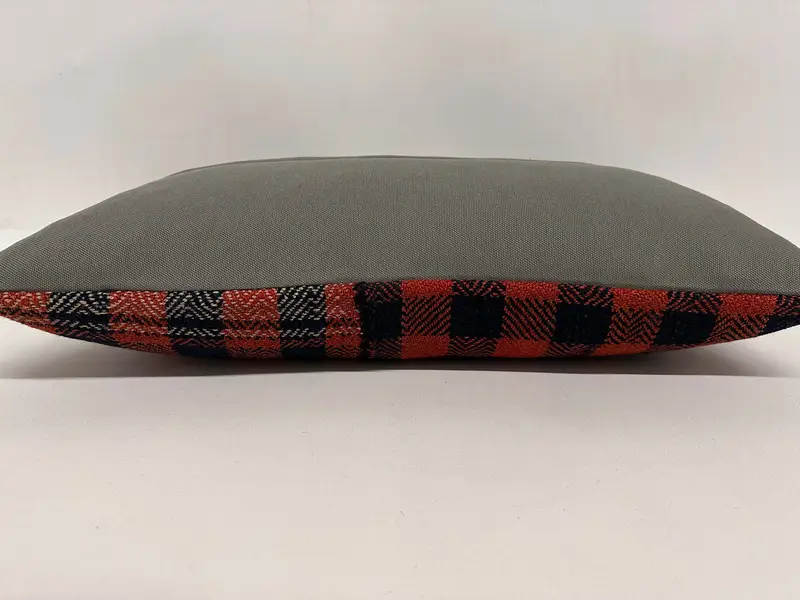 Home Decor Pillow, Vintage Kilim Throw Pillow, Bench Cushion Cover, Pillow, Authentic Pillow Cover, 12x24 Orange Pillow Case, Antique Pillows - 7