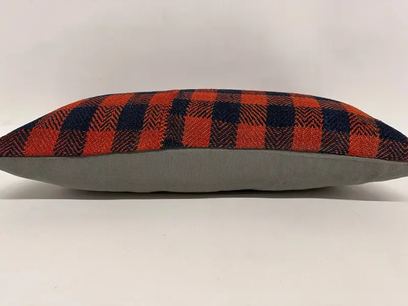 Home Decor Pillow, Vintage Kilim Throw Pillow, Bench Cushion Cover, Pillow, Authentic Pillow Cover, 12x24 Orange Pillow Case, Antique Pillows - 5