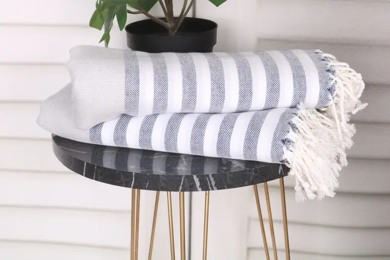 70x40 Cotton Striped Towel, Bachelorette Party Favors, Personalized Wedding Gift For Couple, Hammam towel, Hammam Towel USA, Bridal Shower Gift - 3