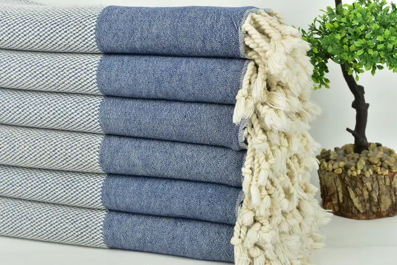 Turkish towel, Turkish Beach Towel Bulk, Wedding Day Gift For Bride, 70x36 Cotton Geometric Towel, Bridesmaid Gift, Bachelorette Party Decorations - 3