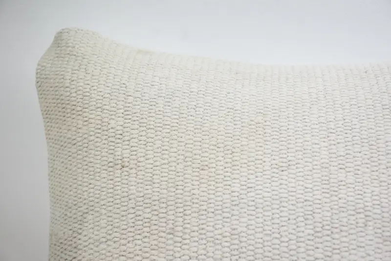 12x12 White Cushion Cover, Kilim Pillow, Cozy Throw Cushion Cover, Throw Kilim Pillow, Interior Designer Pillow, Pillow - 2