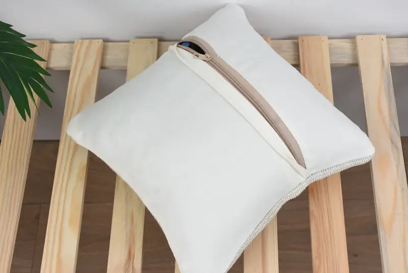 12x12 White Cushion Cover, Kilim Pillow, Cozy Throw Cushion Cover, Throw Kilim Pillow, Interior Designer Pillow, Pillow - 8