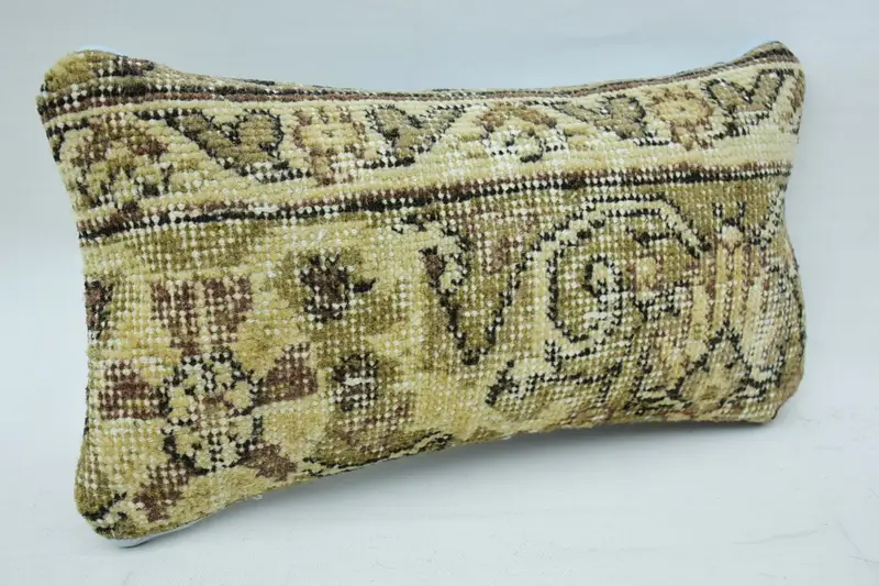 Interior Designer Pillow, Turkish Pillow, Authentic Cushion, 8x16 Beige Pillow, Pillow for Sofa, Turkish Corner Pillow Cover, Pillow Case - 2