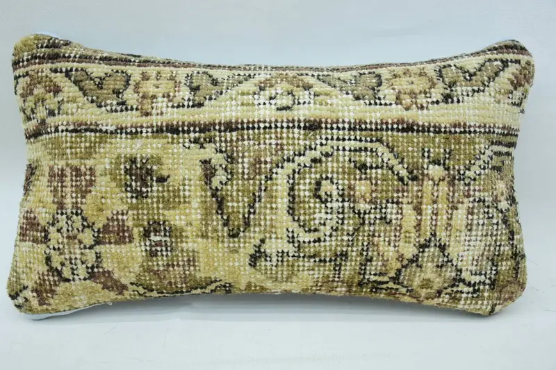 Interior Designer Pillow, Turkish Pillow, Authentic Cushion, 8x16 Beige Pillow, Pillow for Sofa, Turkish Corner Pillow Cover, Pillow Case - 1