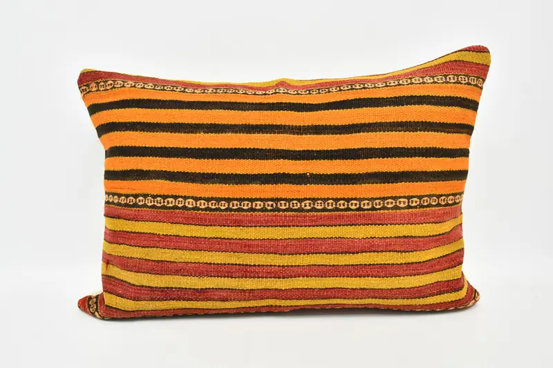 20x28 Orange Cushion Case, Boho Pillow Sham Cover, Antique Pillows, Luxury Pillow Cover, Pastel Pillow Cover, Turkish Pillow, Cushion - 1