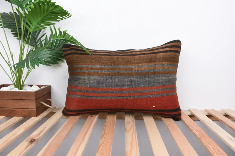 Interior Designer Pillow, Cushion Cover, Customized Pillow Cover, 16x24 Blue Pillow Case, Armchair Cushion, Pillow for Sofa, Vintage Pillow - 1