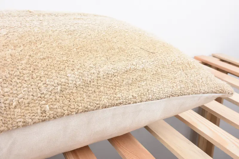 Morroccon Kilim Cushion Pillow Cover, Turkish Kilim Pillow, Interior Designer Pillow, 16x36 Beige Pillow, Pillow Sham, Kilim Pillow Cover - 7