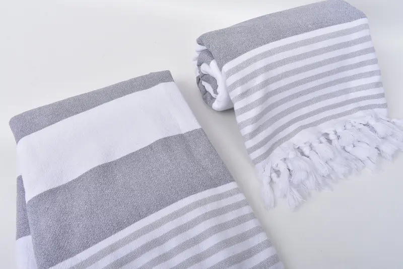 Personalized Wedding Gift, 68x36 Cotton Striped Terry Towel, Gift Towel, Organic Turkish towel, Lightweight Turkish towel, Beach Towel Personalized - 7