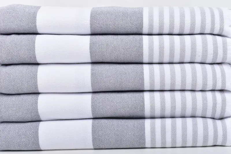 Personalized Wedding Gift, 68x36 Cotton Striped Terry Towel, Gift Towel, Organic Turkish towel, Lightweight Turkish towel, Beach Towel Personalized - 2