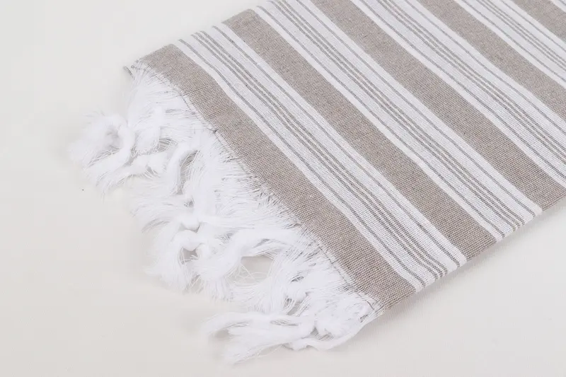 Bridal Shower Gift, Customized Towels, Organic Cotton Towel, Bachelorette Party Favors, Quick-Dry Beach Towel, 70x40 Cotton Striped Towel - 7