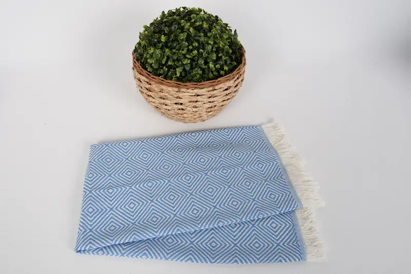 Gift For The Home, Personalized Kitchen Towel, 28x20 Cotton Diamond Towel, Gift For Coworker, Kitchen Towel, Wedding Gift, Monogrammed Turkish Towel - 4
