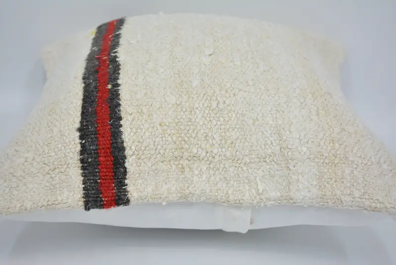 Traditional Cushion, Pattern Throw Cushion Case, 16x16 White Cushion Cover, Pillow Sham, Pillow for Sofa, Boho Pillow Sham Cover, Kilim Cushion Sham - 5