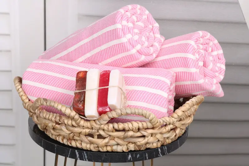 Soft and absorbent Turkish towel, Bridesmaid Gifts, Personalized Bridesmaid Gift, Gifts For Him, Christmas Favors, 70x40 Bamboo Herringbone Towel - 4
