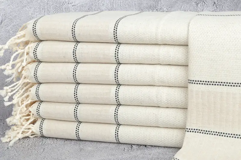 Bachelorette Party Decorations, 40x20 Linen Striped Towel, Gift For Best Friend, Bridesmaid Gifts, Turkish Tea Towel, Gift For Her, Wedding Favors - 1