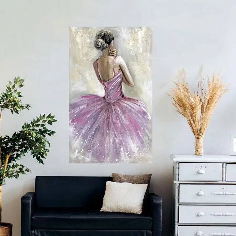 Elegant Printed Glass: Ballerina Girl Theme for Pink Girl Room