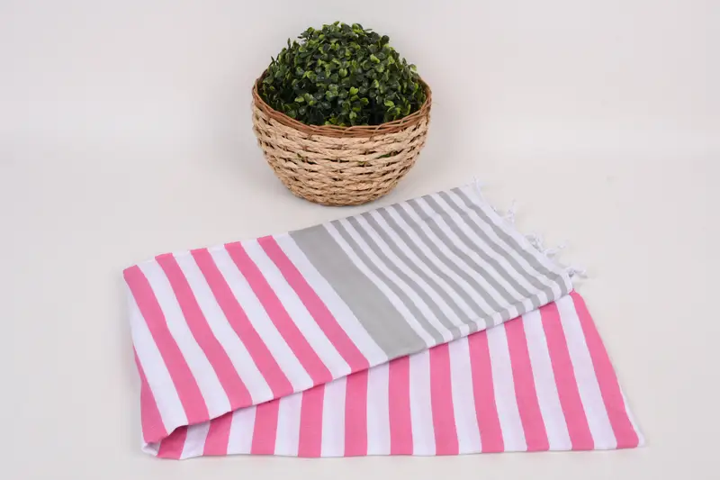 Organic Towel, Bachelorette Gifts, Lightweight Turkish towel, Housewarming Gift, Beach Towel Bulk, Bridal Shower Gifts, 68x36 Cotton Striped Towel - 4