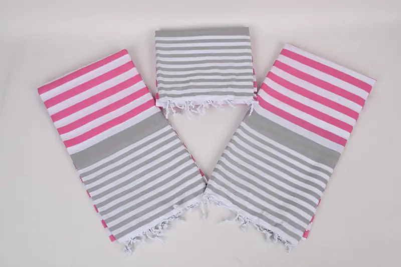 Organic Towel, Bachelorette Gifts, Lightweight Turkish towel, Housewarming Gift, Beach Towel Bulk, Bridal Shower Gifts, 68x36 Cotton Striped Towel - 6