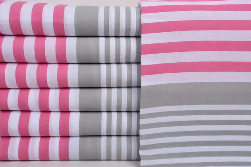 Organic Towel, Bachelorette Gifts, Lightweight Turkish towel, Housewarming Gift, Beach Towel Bulk, Bridal Shower Gifts, 68x36 Cotton Striped Towel - 1