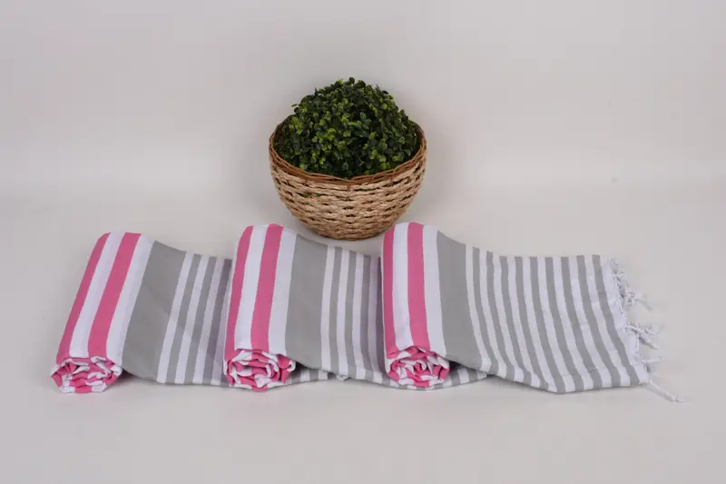 Organic Towel, Bachelorette Gifts, Lightweight Turkish towel, Housewarming Gift, Beach Towel Bulk, Bridal Shower Gifts, 68x36 Cotton Striped Towel - 8
