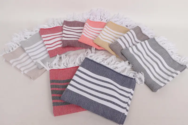 Xmas Gifts, 40x20 Cotton Zig zag Towel, Spa Towel, Monogrammed Hand Towel, Turkish Tea Towel, Custom Hand Towel, Custom Gift, Girl Trip Party Favor - 2