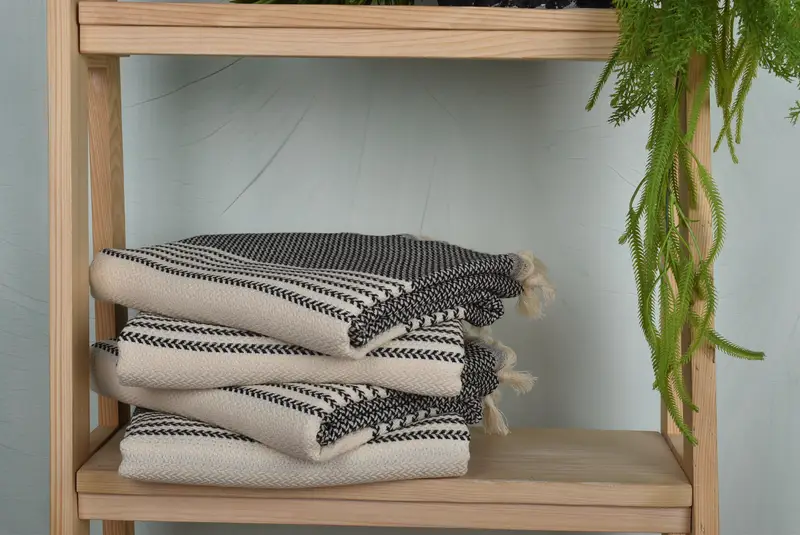 Best Wedding Gift, Spa Towel, Personalized Wedding Gift, Xmas Gifts, Family Gift Basket, Peshtemal Towel, Handmade Gift, 70x40 Cotton Striped Towel - 7