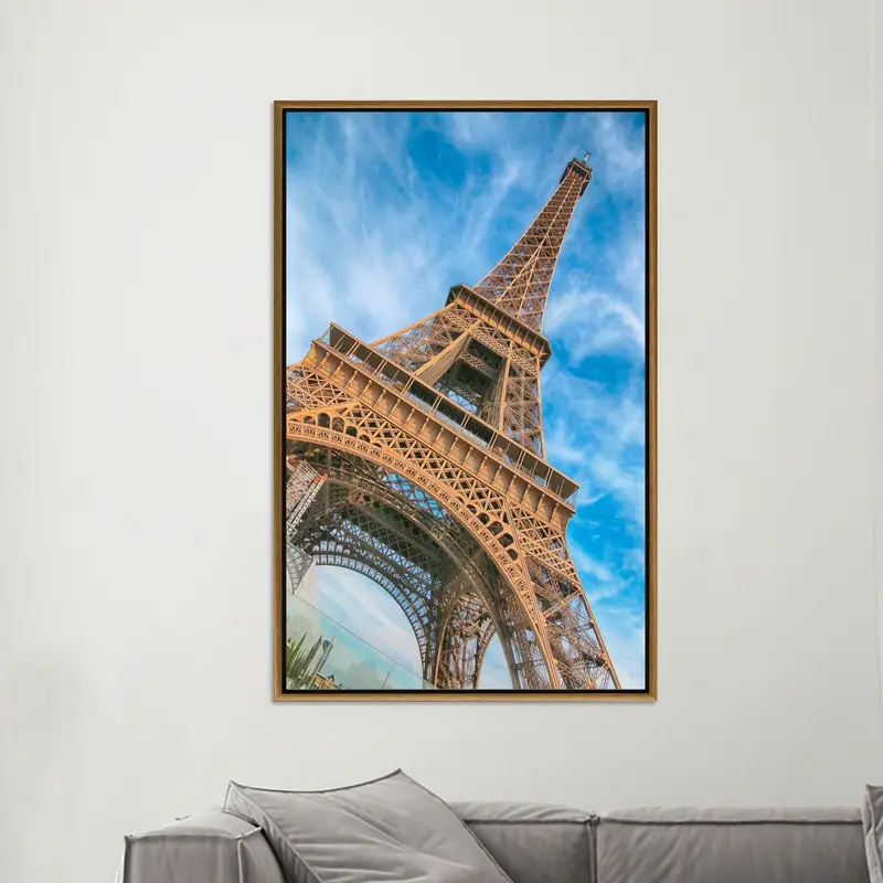 Elegante Eiffelturm-Leinwand: Paris, Frankreich-Landschaftsdruck