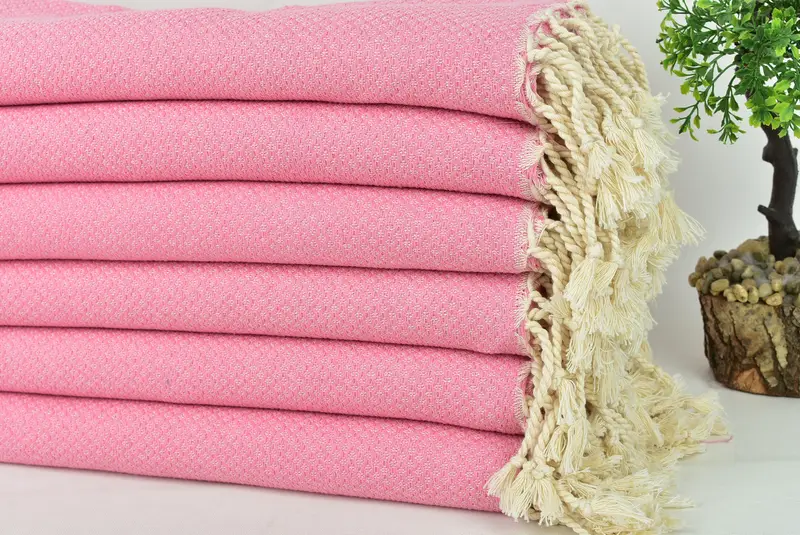 Personalized Towel, Gift For Best Friend, Monogram Beach Towel, Hammam towel, Bridesmaid Towel, Girls Weekend Favors, 64x38 Cotton Geometric Towel - 3